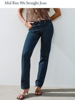 Abercrombie & Fitch Mid Rise 90s Straight Jean